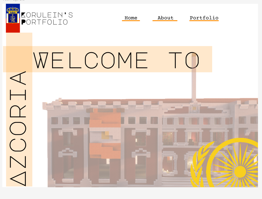 The third Iteration of my Main Page